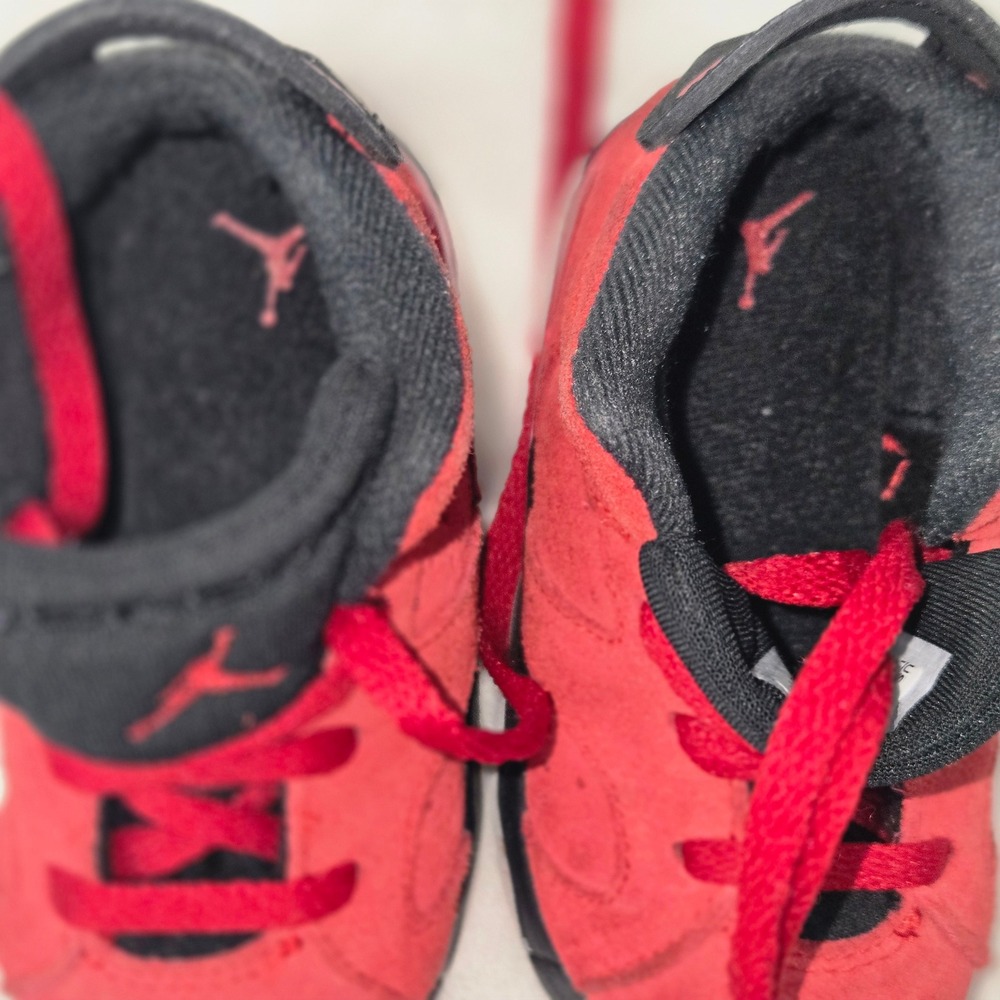 Jordan 6 Retro Toro Bravo Toddler Sneakers Varsity Red Black DV3606-600 6C - Picture 12 of 13